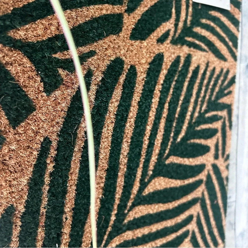 🌴 Tropical Palm Rectangular Outdoor Doormat | Threshold